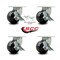 Service Caster 6 Inch Extra Heavy Duty Phenolic Wheel Caster Brakes 2 Swivel Locks SCC, 4PK SCC-KP92S630-PHR-SLB-BSL-2-SLB-2 - alternate 7